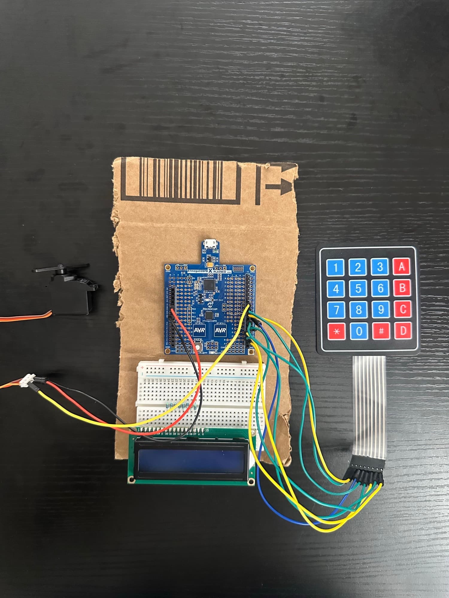 ATmega328PB Door Lock Hardware Prototype
