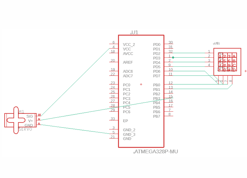 ATmega328PB Wiring Schematic